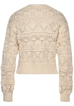 Ajourstrickjacke