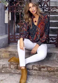 Druckbluse