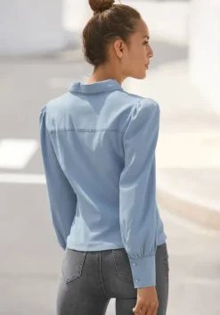 Jeansbluse