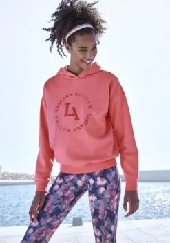 Kapuzensweatshirt"- Performance Hoodie Mit Runder Logostickerei Und"