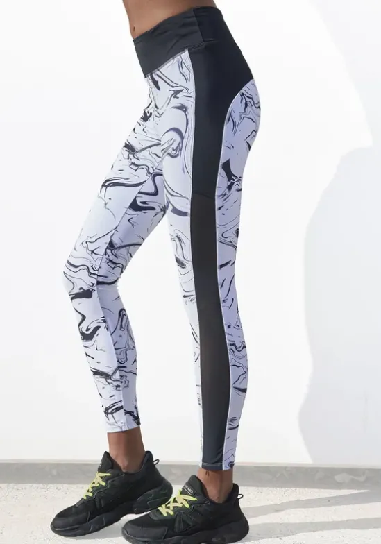 Leggings"White Marble"
