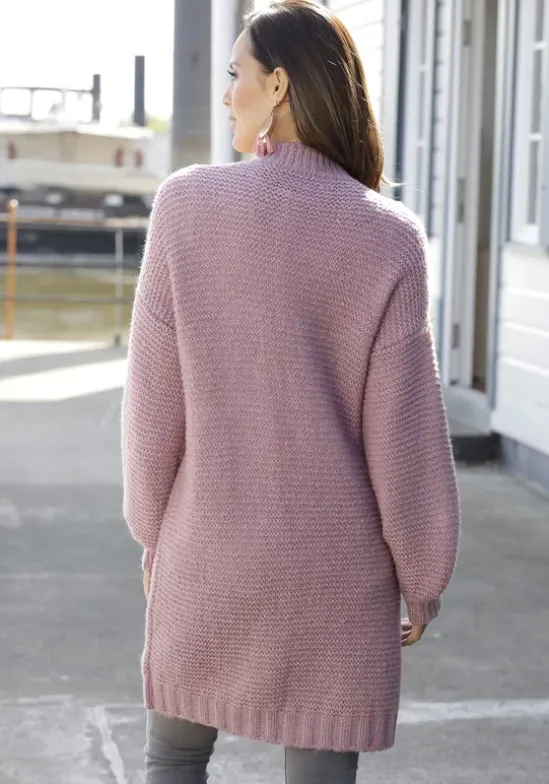 Longstrickjacke