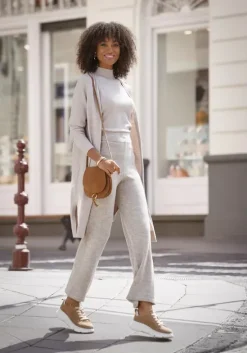 Longstrickjacke