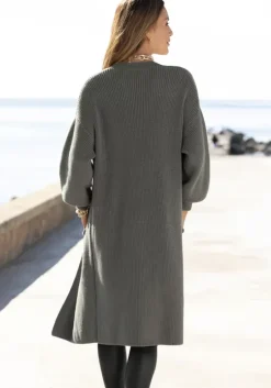 Longstrickjacke