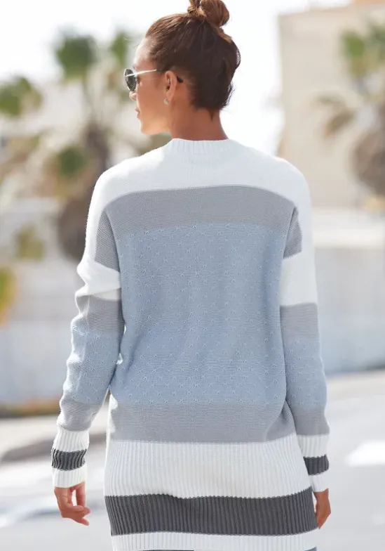 Longstrickjacke