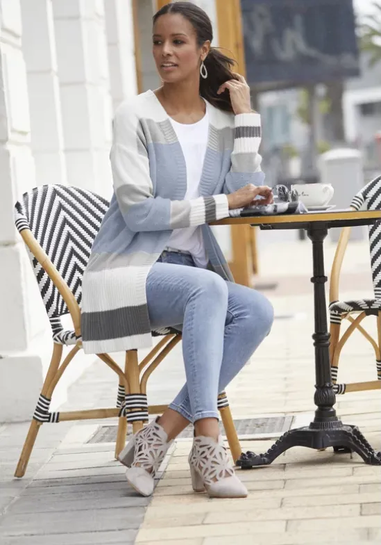 Longstrickjacke
