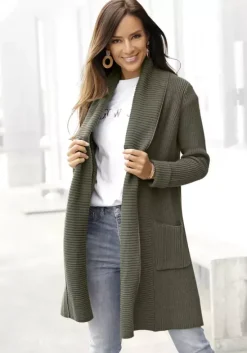 Longstrickjacke