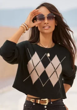 Rhombenpullover