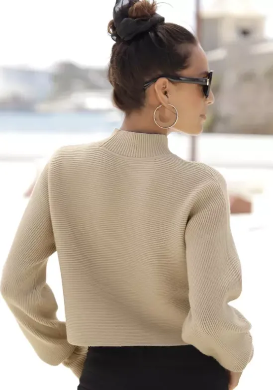 Stehkragenpullover