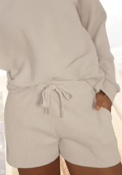 Sweatshorts"- Kurze Hose Aus Ripp-Qualitat"