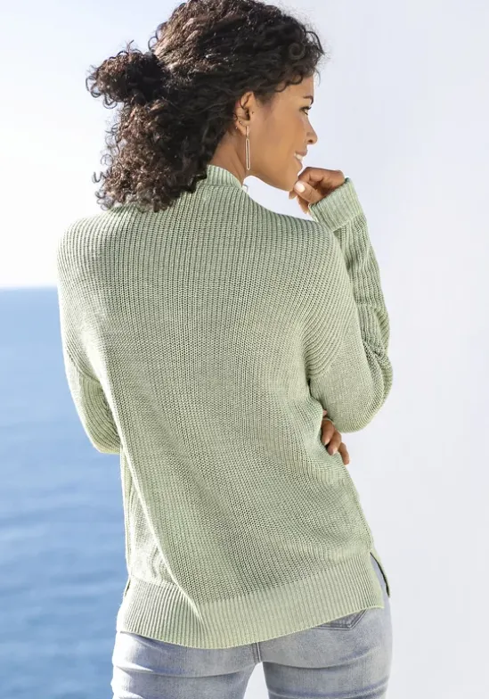 V-Ausschnitt-Pullover