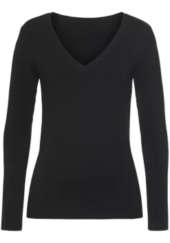 V-Ausschnitt-Pullover
