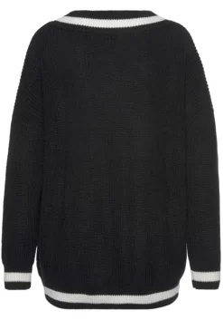 V-Ausschnitt-Pullover