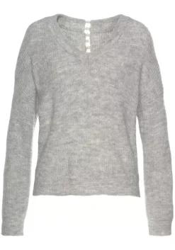V-Ausschnitt-Pullover