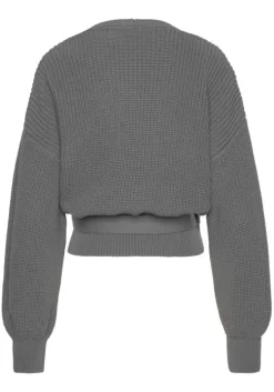 Wickelstrickjacke