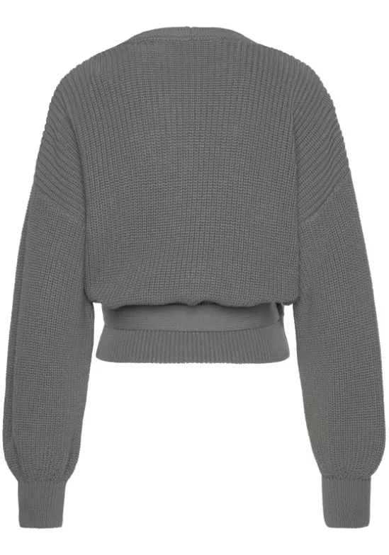 Wickelstrickjacke